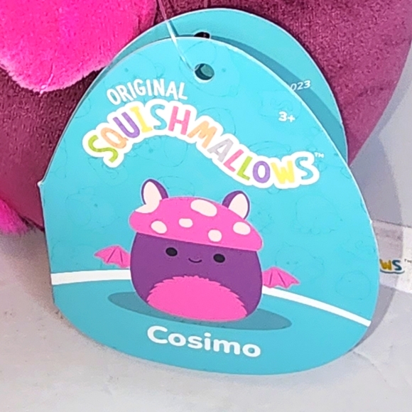 COSIMO 🍄 Mushroom Bat Legendary Collection Original Squishmallow by Kelly Toy - Picture 3 of 8